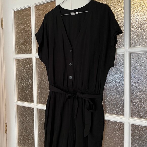 GAP Black Button up Jumpsuit/Romper - XL - Picture 1 of 8